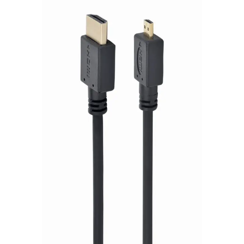 Кабель Cablexpert HDMI - micro-HDMI V 2.0 (M/M), 1.8 м, чорний (CC-HDMID-6) пакет Кабель Cablexpert HDMI - micro-HDMI V 2.0 (M/M), 1.8 м, чорний (CC-HDMID-6) пакет