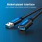 Кабель подовжувач Vention USB - USB V 3.0 (M/F), 3 м, Black (CBHBI)