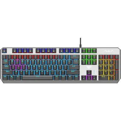 Клавіатура Aula Mechanical F2066-II KRGD blue rainbow backlit (6948391234526)