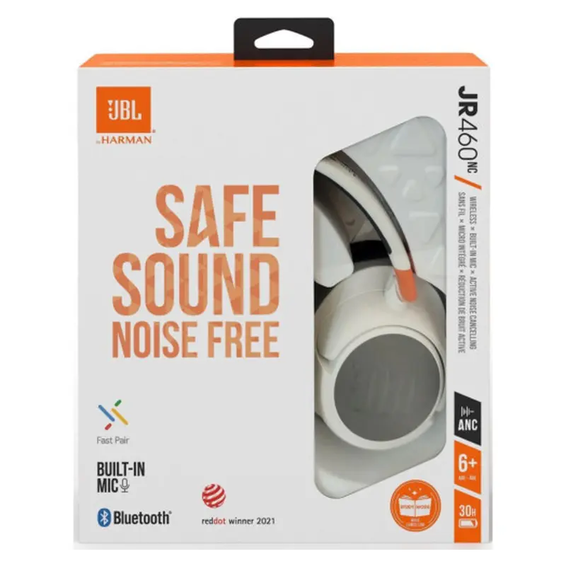 Bluetooth-гарнітура JBL JR 460 NC White (JBLJR460NCWHT) Bluetooth-гарнітура JBL JR 460 NC White (JBLJR460NCWHT)