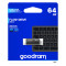 Флеш-накопичувач USB2.0 64GB GOODRAM UCU2 (Cube) Black (UCU2-0640K0R11)