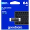 Флеш-накопичувач USB2.0 64GB GOODRAM UCU2 (Cube) Black (UCU2-0640K0R11)