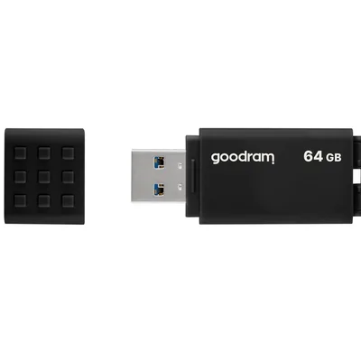 Флеш-накопичувач USB3.2 64GB GOODRAM UME3 Black (UME3-0640K0R11)
