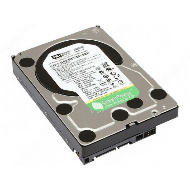 Накопичувач HDD SATA 2.0TB WD AV-GP 5400rpm 64MB (WD20EURS) Refurbished