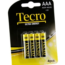 Батарейка Tecro Ultra Energy AAA/LR03 BL 4 шт