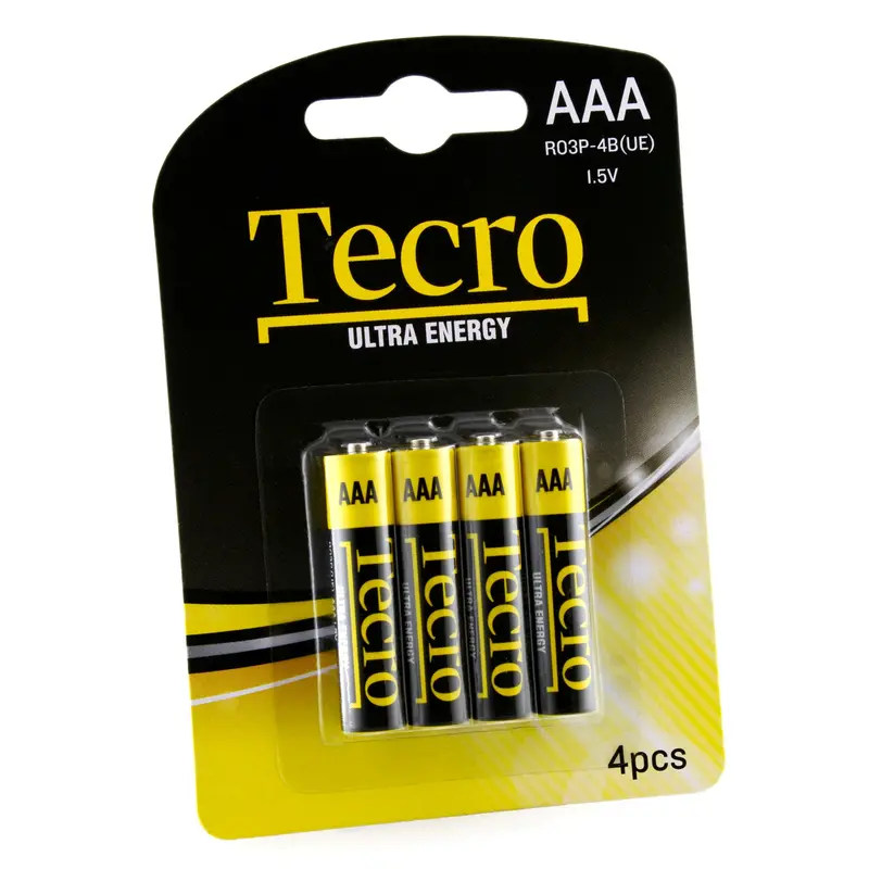 Батарейка Tecro Ultra Energy AAA/LR03 BL 4 шт Батарейка Tecro Ultra Energy AAA/LR03 BL 4 шт