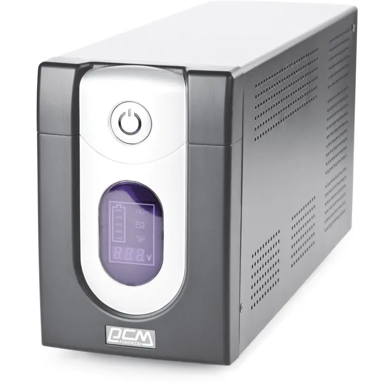 Джерело безперебійного живлення Powercom IMD-1200AP LCD, Lin.int., AVR, 6 х IEC, USB, RJ-45, метал (00210138) Джерело безперебійного живлення Powercom IMD-1200AP LCD, Lin.int., AVR, 6 х IEC, USB, RJ-45, метал (00210138)