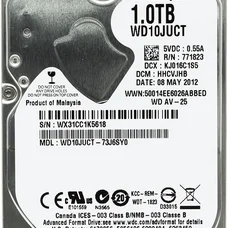 Накопичувач HDD 2.5" SATA 1.0TB WD AV-25 16MB 5400rpm (WD10JUCT) Ref