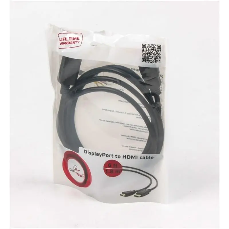 Кабель Cablexpert DisplayPort - HDMI (M/M), 3 м, Black (CC-DP-HDMI-3M) Кабель Cablexpert DisplayPort - HDMI (M/M), 3 м, Black (CC-DP-HDMI-3M)