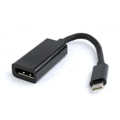 Адаптер Cablexpert USB Type-C - DisplayPort (M/F), 0.15 м, чорний (A-CM-DPF-01) Адаптер Cablexpert USB Type-C - DisplayPort (M/F), 0.15 м, чорний (A-CM-DPF-01)