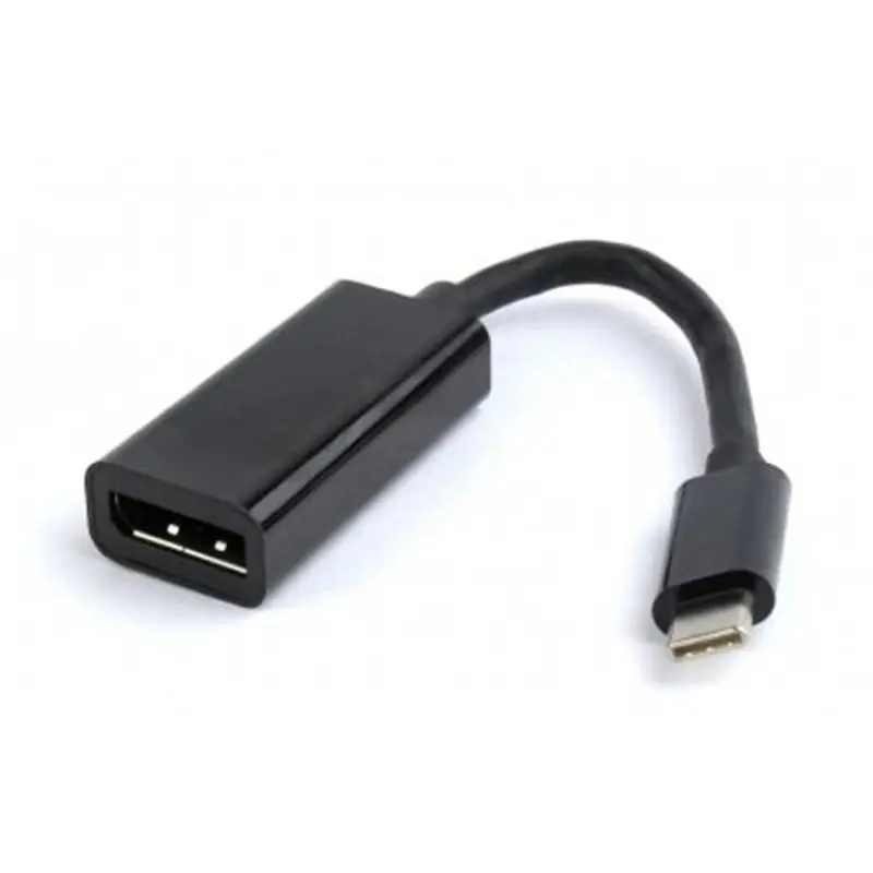 Адаптер Cablexpert USB Type-C - DisplayPort (M/F), 0.15 м, чорний (A-CM-DPF-01) Адаптер Cablexpert USB Type-C - DisplayPort (M/F), 0.15 м, чорний (A-CM-DPF-01)