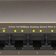 Комутатор TENDA TEF1105P-4-63W (1xFE+4xFE PoE, 58Вт max)