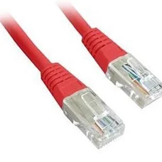Патч-корд FTP Cablexpert (PP22-1M/R) cat.5Е, літой, 50u штекер з защелкою, 1м, червоний