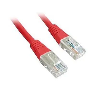 Патч-корд FTP Cablexpert (PP22-1M/R) cat.5Е, літой, 50u штекер з защелкою, 1м, червоний