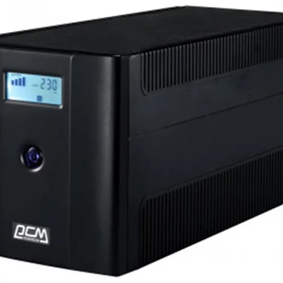 Джерело безперебійного живлення Powercom RPT-2000AP, Lin.int., AVR, 4 x евро, USB, LCD, пластик (00210226)