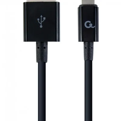 Кабель Cablexpert USB - Lightning (M/M), преміум, 2 м, чорний (CC-USB2P-AMLM-2M)