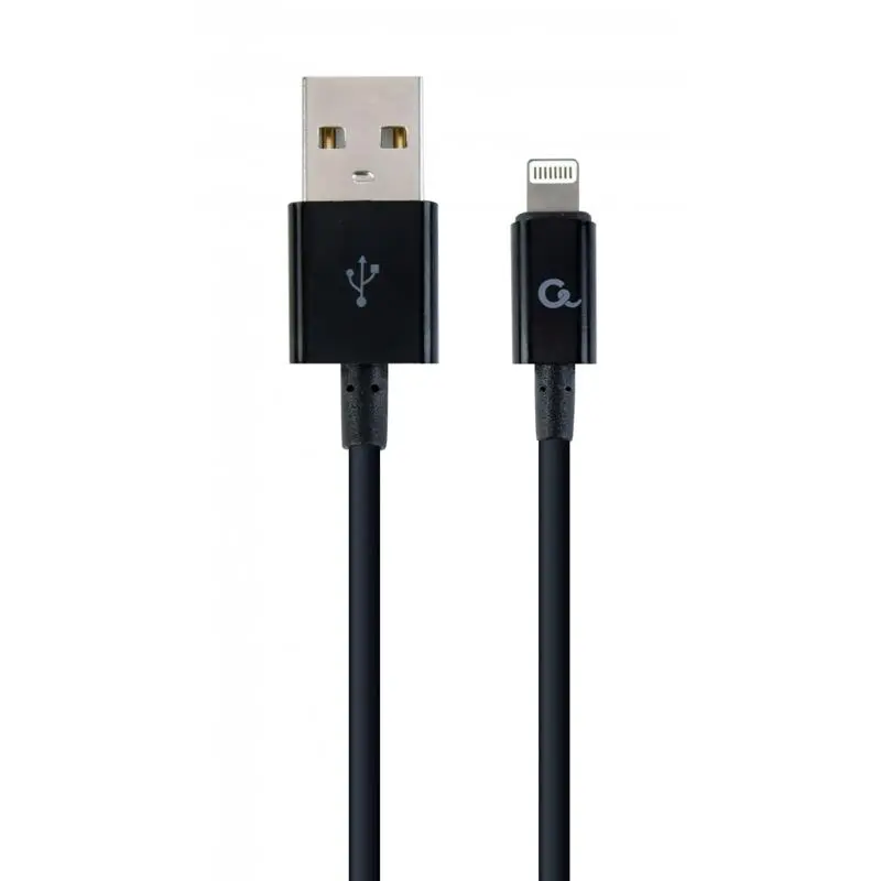 Кабель Cablexpert USB - Lightning (M/M), преміум, 2 м, чорний (CC-USB2P-AMLM-2M) Кабель Cablexpert USB - Lightning (M/M), преміум, 2 м, чорний (CC-USB2P-AMLM-2M)