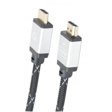 Кабель Cablexpert HDMI - HDMI V 2.0 (M/M), 1 м, чорний/сірий (CCB-HDMIL-1M) коробка