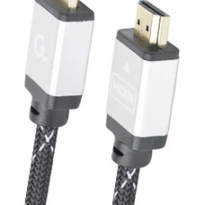 Кабель Cablexpert HDMI - HDMI V 2.0 (M/M), 1 м, чорний/сірий (CCB-HDMIL-1M) коробка