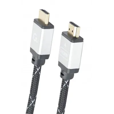 Кабель Cablexpert HDMI - HDMI V 2.0 (M/M), 1 м, чорний/сірий (CCB-HDMIL-1M) коробка Кабель Cablexpert HDMI - HDMI V 2.0 (M/M), 1 м, чорний/сірий (CCB-HDMIL-1M) коробка