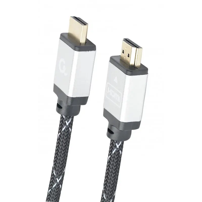 Кабель Cablexpert HDMI - HDMI V 2.0 (M/M), 1 м, чорний/сірий (CCB-HDMIL-1M) коробка Кабель Cablexpert HDMI - HDMI V 2.0 (M/M), 1 м, чорний/сірий (CCB-HDMIL-1M) коробка
