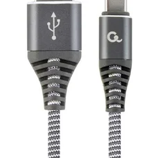 Кабель Cablexpert USB - USB Type-C V 2.0 (M/M), 2 м, сірий (CC-USB2B-AMCM-2M-WB2)