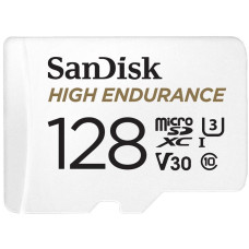 Карта пам`ятi MicroSDXC 128GB UHS-I/U3 Class 10 SanDisk High Endurance R100/W40MB/s + SD-adapter (SDSQQNR-128G-GN6IA)