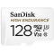 Карта пам`ятi MicroSDXC 128GB UHS-I/U3 Class 10 SanDisk High Endurance R100/W40MB/s + SD-adapter (SDSQQNR-128G-GN6IA)