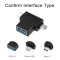 Адаптер Vention USB - USB Type-C + micro USB V 3.0 (F/M) Black (CDIB0)