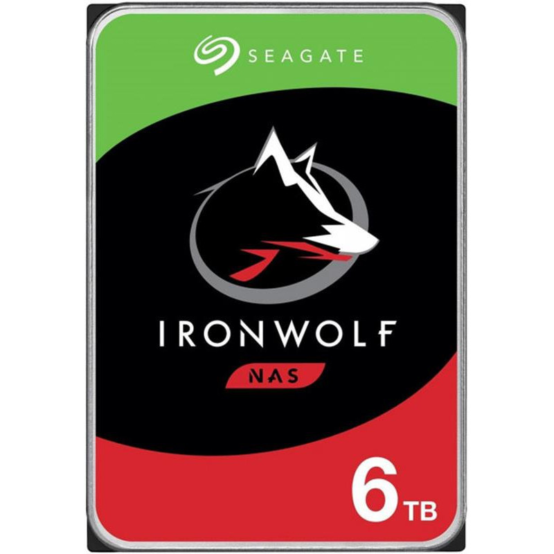 Накопичувач HDD SATA 6.0TB Seagate IronWolf NAS 5400rpm 256MB (ST6000VN001)