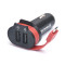 Автомобільний зарядний пристрій REAL-EL CA-35 (3USBx3.4A) Black/Orange + кабель microUSB