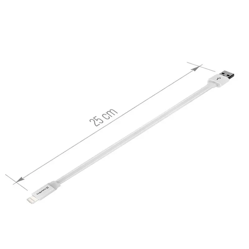 Кабель ColorWay USB - Lightning (M/M), 0.25 м, White (CW-CBUM-LM25W) Кабель ColorWay USB - Lightning (M/M), 0.25 м, White (CW-CBUM-LM25W)