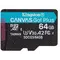 Карта пам`яті MicroSDXC 64GB UHS-I/U3 Class 10 Kingston Canvas Go! Plus R170/W70MB/s (SDCG3/64GBSP)
