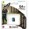 Карта пам`яті MicroSDXC 64GB UHS-I/U3 Class 10 Kingston Canvas Go! Plus R170/W70MB/s (SDCG3/64GBSP)