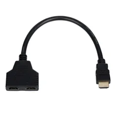 Кабель-розгалужувач Atcom HDMI - 2хHDMI (M/F), 0.1 м, Black (10901)
