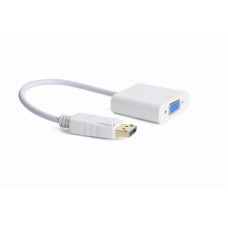 Адаптер Cablexpert DisplayPort - VGA (M/F), 0.15 м, білий (A-DPM-VGAF-02-W) пакет