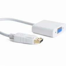 Адаптер Cablexpert DisplayPort - VGA (M/F), 0.15 м, білий (A-DPM-VGAF-02-W) пакет