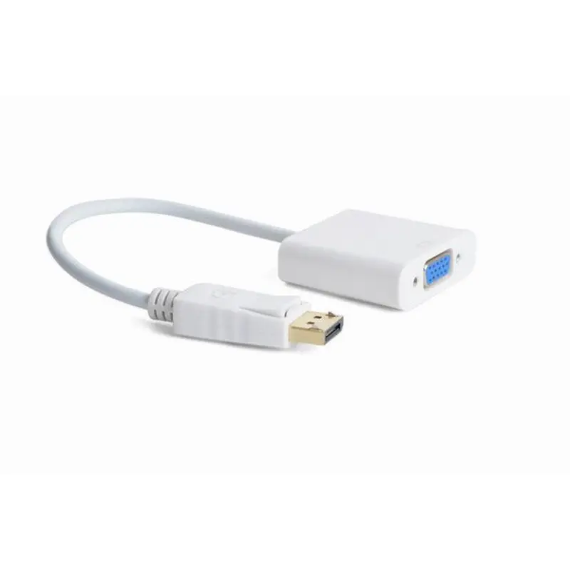 Адаптер Cablexpert DisplayPort - VGA (M/F), 0.15 м, білий (A-DPM-VGAF-02-W) пакет Адаптер Cablexpert DisplayPort - VGA (M/F), 0.15 м, білий (A-DPM-VGAF-02-W) пакет