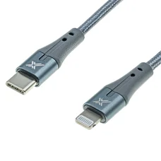 Кабель Grand-X USB Type-C - Lightning (M/M), MFI, Power Delivery 18W, 1 м, Gray (CL-01)