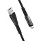 Кабель ColorWay USB - micro USB (M/M), Zinc Alloy + Led, 2.4 А, 1 м, Black (CW-CBUM035-BK)