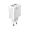 Мережевий зарядний пристрій Grand-X (2xUSB 2.4А) White (CH-50W)
