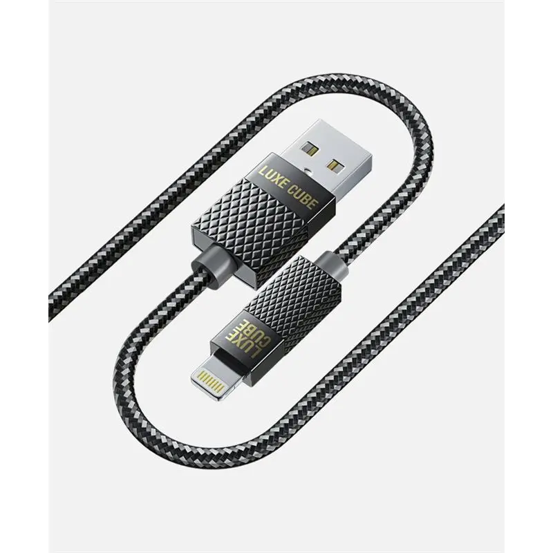 Кабель Luxe Cube Premium USB - Lightning (M/M), 1 м, серый (9780201379648) Кабель Luxe Cube Premium USB - Lightning (M/M), 1 м, серый (9780201379648)