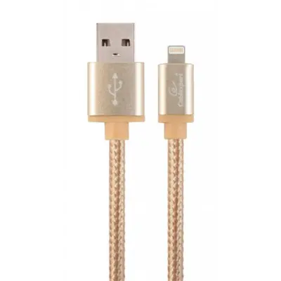 Кабель Cablexpert USB - Lightning (M/M), 1.8 м, золотистий (CCB-mUSB2B-AMLM-6-G) Кабель Cablexpert USB - Lightning (M/M), 1.8 м, золотистий (CCB-mUSB2B-AMLM-6-G)