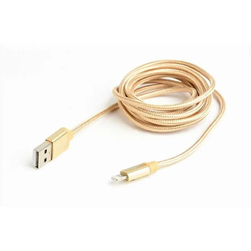 Кабель Cablexpert USB - Lightning (M/M), 1.8 м, золотистий (CCB-mUSB2B-AMLM-6-G) Кабель Cablexpert USB - Lightning (M/M), 1.8 м, золотистий (CCB-mUSB2B-AMLM-6-G)