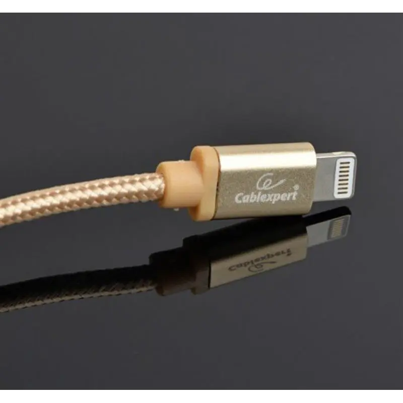 Кабель Cablexpert USB - Lightning (M/M), 1.8 м, золотистий (CCB-mUSB2B-AMLM-6-G) Кабель Cablexpert USB - Lightning (M/M), 1.8 м, золотистий (CCB-mUSB2B-AMLM-6-G)