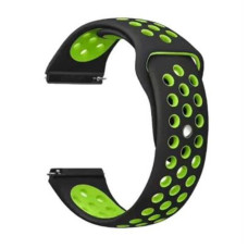 Ремінець BeCover Nike Style для Xiaomi Amazfit Bip/Bip Lite/Bip S Lite/GTR 42mm/GTS/TicWatch S2/TicWatch E Black-Green (705703)