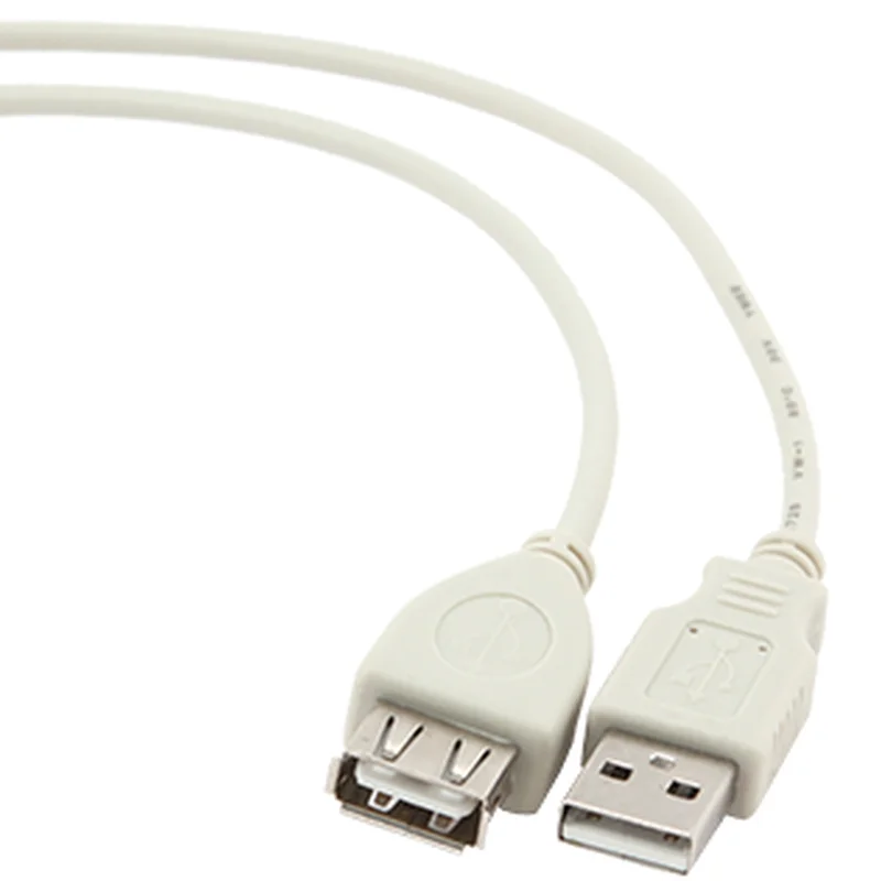 Кабель Cablexpert USB - USB V 2.0 (M/F), 0.75 м, білий (CC-USB2-AMAF-75CM/300)