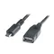 Кабель REAL-EL USB - micro USB V 2.0 (F/M), 0.1 м, чорний (EL123500014)