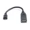 Кабель REAL-EL USB - micro USB V 2.0 (F/M), 0.1 м, чорний (EL123500014)