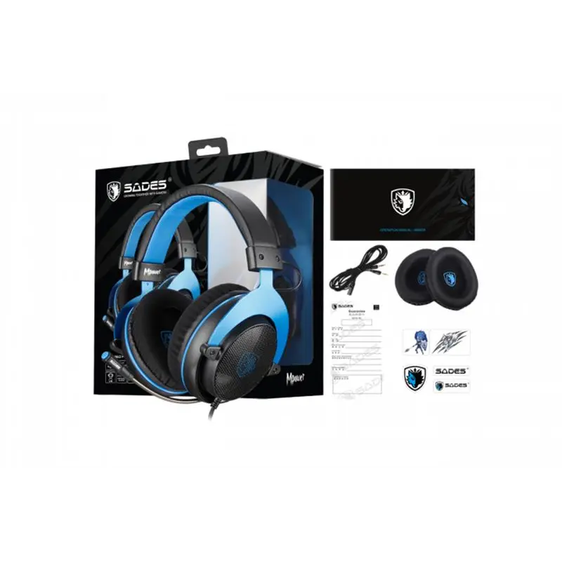 Гарнітура Sades SA-723 Mpower Blue/Black (sa723blj) Гарнітура Sades SA-723 Mpower Blue/Black (sa723blj)